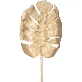 Easyplants | Kunsttak Monstera 73 cm goud | Zijde | Nepbloemen | goud | Onderhoudsvrij | Kant-en-klaar
