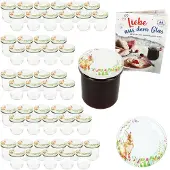 MamboCat 50-delige set inmaakpot 350 ml TO 82 Osterfreude deksel incl. receptenboekje
