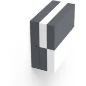 Lutec Wandlamp buiten DOMINO, alu / grijs / zink, Aluminium, Modern, Wandlamp buiten