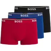 BOSS Boxershorts 'Power' blauw / rood / zwart / wit