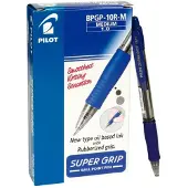 Pilot Super Grip Pen 12 Units Blauw Kinderen