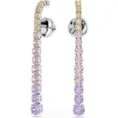 Swarovski Oorbellen geel / lavendel / rosa / zilver