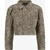 TwoDay meisjes jas met panterprint beige maat 134
