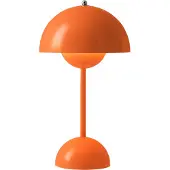 &tradition Tafellampe &Tradition, Flowerpot VP9, dimbare, Oranje, Woonkamer, Kunststof, Designer