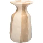 Mansion Atmosphere Vaas Larisa crème/wit 15,3x15,3x26cm crème Keramiek Vaas