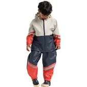 Didriksons Waterman, regenpak, junior, beige/donkerblauw