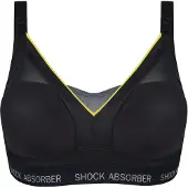 Shock Absorber level 3 sportbh Active Shaped Support zwart female | Maat: G 75