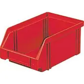 LA-KA-PE Magazijnbak | L160/140xB105xH75 mm | PS rood | 25 stuks - LK4 ROT LK4 ROT