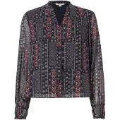 ONLY Blouse 'ONLDUA MYRILLA' marine / bloedrood / wit