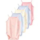 Next Rompertje/body lichtblauw / lichtgeel / koraal / rosa