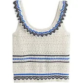 Next Gebreide top blauw / zwart / wit