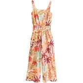 Next Jumpsuit olijfgroen / pastelgroen / oranje / wit