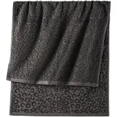 Bonprix Handdoek van katoen met luipaardpatroon set van 2 handdoeken 50/100 cm