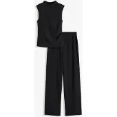 Bonprix Shirt en broek (2-dlg. set) van gestructureerde crêpe maat 48/50 (XL)