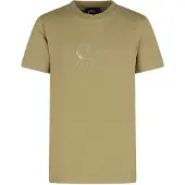 Cruyff T-shirt beige Jongens/Meisjes Katoen Ronde hals Printopdruk - maat 176