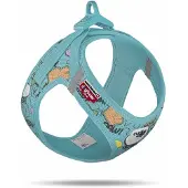 Curli Hondentuig Clasp Vest Harness Comic Turquoise SE25 Maat XS
