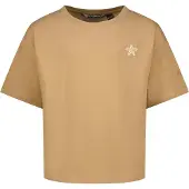 Raizzed T-shirt met backprint camel Bruin Meisjes Katoen Ronde hals Backprint - maat 140