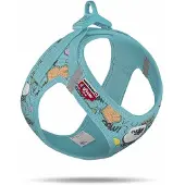 Curli Hondentuig Clasp Vest Harness Comic Turquoise SE25 Maat M