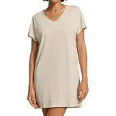 Hanro Nachthemd ' Laura ' beige / sand