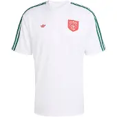 Adidas Shirt 'Roses' donkergroen / rood / wit