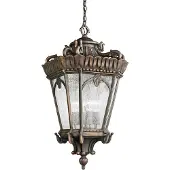 Kichler LED Buiten Hanglamp Tournai | 1X E27 Max 60W | IP44 | Dimbaar | Londonderry