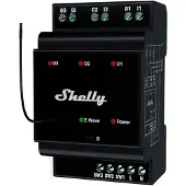 Shelly 3-Kanaals Din-Rail Z-Wave Relais Voor Smart Home