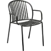 Solpuri Mood stapelbare stoel aluminium antraciet 2 stuks