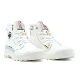 Palladium Veterlaarsjes 'Pampa' lichtblauw / geel / oudroze / wit