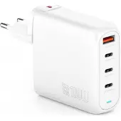 4smarts Ladegerecht GaN Flex Pro 100W, 3 USB-C + 1 USB-A. Ideaal voor onderweg