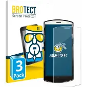 BROTECT Screenprotector 3 Stuks voor Unitech EA510 Beschermglas transparant