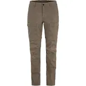 Fjällräven - Women's Abisko Hybrid Trail Trousers Zip-Off - Trekkingbroek 46, bruin