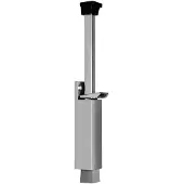 Dulimex Deurvastzetter voetstift 32x272 mm zilvergrijs