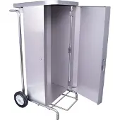 Saro Vuilniszakhouder MSH100 – RVS – Voor 100–130L zakken – Met pedaal & frontopening – Hygiënisch & professioneel – Bestel nu!