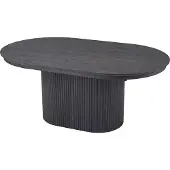 Molecule Lagos uitschuifbare eettafel ovaal donkerbruin houtdecor 180-220 cm