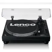 Lenco L-3818BK - Direct aangedreven Platenspeler met USB/PC encoding - Zwart