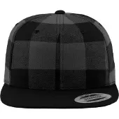 Flexfit Pet 'CHECKED FLANELL' donkergrijs / zwart