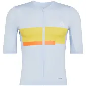 Adidas Functioneel shirt 'Tempo Neo Heritage' lichtblauw / geel / oranje / wit