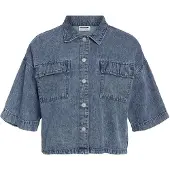 Noisy May Blouse 'NMEnza' blauw denim