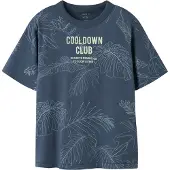 Name it Shirt 'NKMFERTO' indigo / lichtblauw / lichtgroen