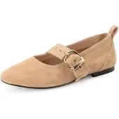 Tamaris Ballerina met riempjes sand