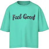 Name It Kids Shirt 'NKFVonaya' sand / marine / jade groen