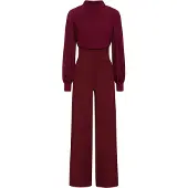 HotSquash Jumpsuit wijnrood