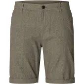 Selected Chino 'SLHLuton' olijfgroen / wit