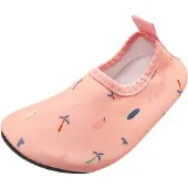 Playshoes Strand-/badschoen crème / royal blue/koningsblauw / oranje / poederroze
