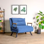 Hannah Home 1.5-zitsslaapbank Sando | Atelier Del Sofa polyester geel 60x69x120 cm slaapbanken | NADUVI
