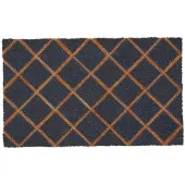 Esschert Design Woonerf Deurmat Kokos & Rubber 75x45cm Geometrisch Antraciet/Bruin