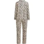 Goldenbay Pyjama 'Columbine' crème / zwart