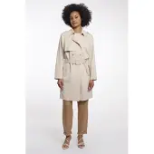 Rino & Pelle double breasted coat with belt elsje.7002621 9030 birch