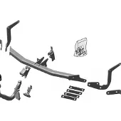 BRINK Afneembare trekhaak voor o.a. CITROEN