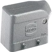 Harting Han 10B Zij-Ingang Kap M25 Aluminium - 19300101521